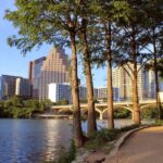 Austin downtown skyline at sunset - Texas mortgage broker serving Austin and surrounding areas