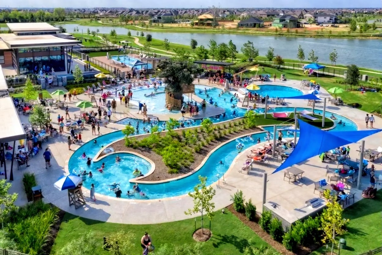Bridgeland master-planned community amenities in Cypress Texas